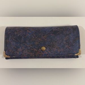 Elegant‎ Blue and Gold Vintage Case for Glasses